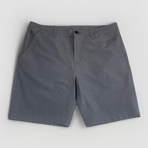 Public Rec Dealmaker Shorts Mens 33 Gray Performance Stretch Chino Workday 2.0